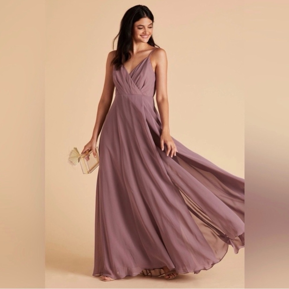Birdy Grey Kaia Dress Chiffon Dark Mauve XL NEW NWT Bridesmaid Wedding